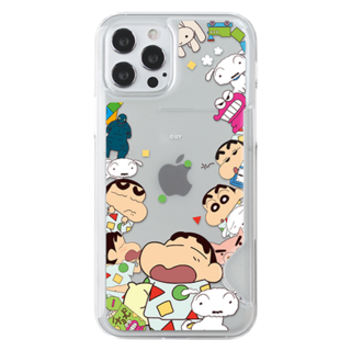 짱구 반투명 슬림 카드 휴대폰 케이스