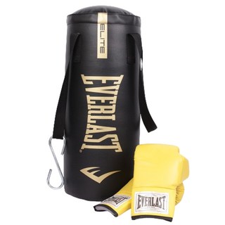 Everlast Elite 2 迷你53沙包手套組, 黑金色