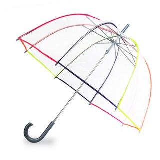 토스 학생용 투명 비닐 돔형 장우산 A240네온 미국명품우산