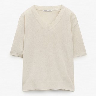 MIXXO 女款短袖V領針織T恤