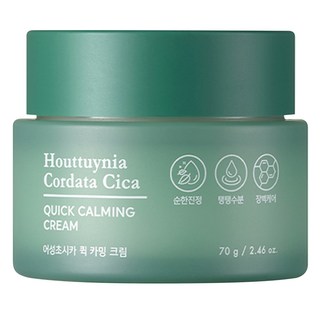 TONYMOLY 魚腥草舒緩保濕霜, 快速鎮靜霜, 70g / 2.46 oz., 1罐