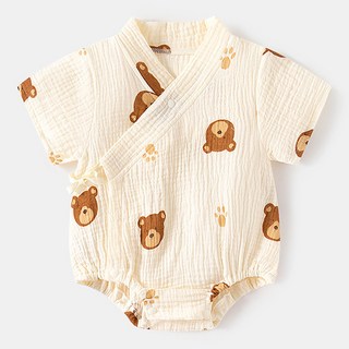 베베니즈 유아용 스트랩 패턴 여름 반팔 수트