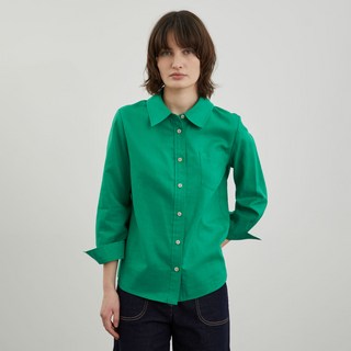 Olivia Lauren 刺繡亮點透氣亞麻襯衫 VOCNL4M4246