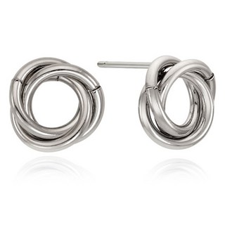 OST 女性圓形麻花時尚耳環