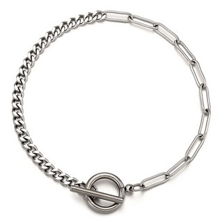 OST 女款半鏈環點綴醫療鋼時尚腳鍊