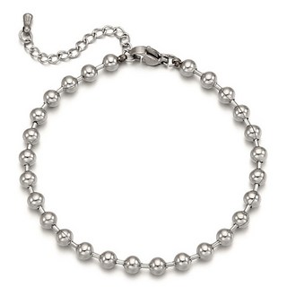 OST 女性密實圓珠醫療鋼時尚手鍊