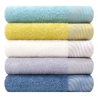 松月毛巾 夏波倫 波紋洗臉毛巾 160g, 隨機出貨, 5個