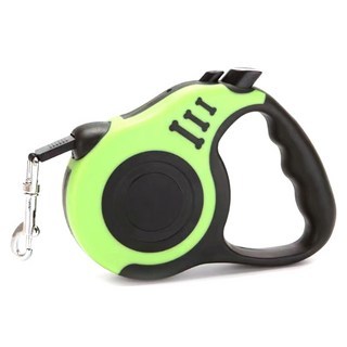 더뉴커머스 꼬임방지 튼튼한 강아지 자동 리드줄, 그린, 1개