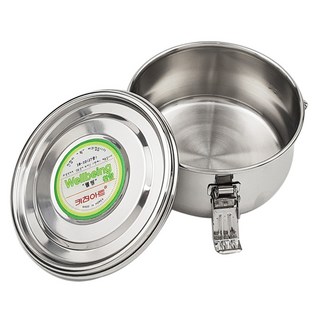 Kitchen-Art 圓形不鏽鋼便當盒+保鮮蓋組, 1組, 18H