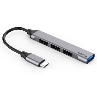 Nextu 4埠 UOALL C型多埠USB集線器 734UH, 混合顏色