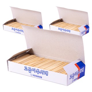 Living Well 補充用竹牙籤 1200p, 3個