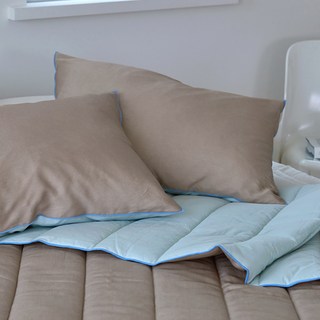 fLanue 頂級豐基人造絲高密度60支純棉雙面棉被組 阿黛拉