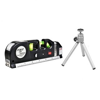 UniSync 多功能三株紅外線雷射捲尺水平儀套組，帶三腳架, 1組