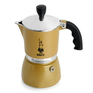 BIALeTTI 拜雷提 Fiammetta 義式濃縮咖啡壺 3杯份, 金色, 1個, 請參考詳細說明