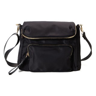 RaraPiel 迷你尼龍輕便斜揹包, 黑色