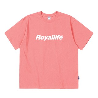 Royallife 原創Logo透氣短袖T恤 RL001, 粉紅色