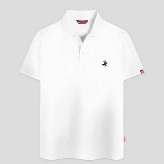 BEVERLY HILLS POLO CLUB 比佛利保羅 男女通用 涼感 透氣 標準 Cool Ever 短袖Polo衫 CPW0T01, 白色