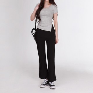 Cotton Closet 女性涼感透氣涼爽夏季彈性鬆緊帶靴型西裝長褲