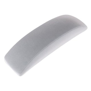 UniSync 柔軟高回彈減壓半月圓弧型辦公椅子扶手增高墊, 2個, 灰色