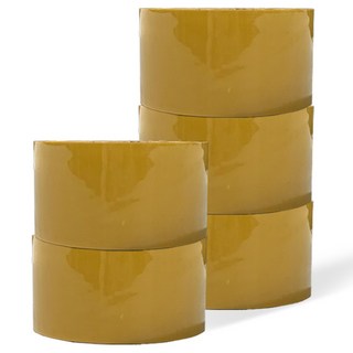 BEARPAW 輕包裝封箱膠帶 48mm x 40m, 5個, 黃色