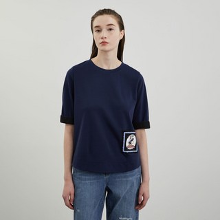 Olivia Lauren 女款梭織印花拼布T恤 VVCAS4M4291