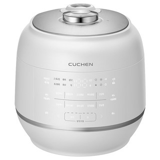 CUCHEN 酷晨 2.1氣壓 121+ 全不鏽鋼 IH 電子壓力鍋 10人份, 自然白, CRT-RPS1091W