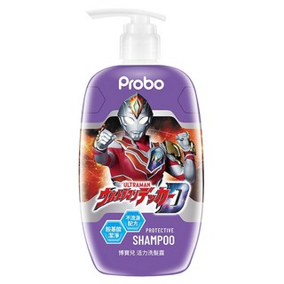 博寶兒 ULTRAMAN 活力洗髮露，胺基酸潔淨，不流淚配方, 500ml, 1瓶