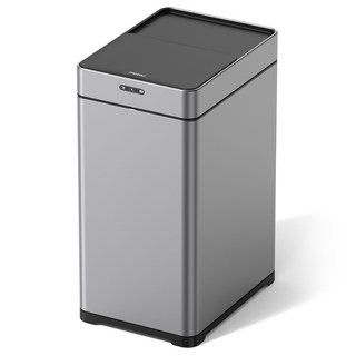 mooas 頂級滑蓋式自動感應垃圾桶 30L, 不鏽鋼