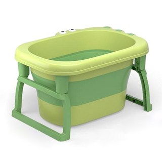 유베코 유아용 접이식 휴대용 악어 욕조 대형, 그린