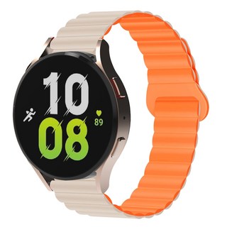 [스타오렌지 색상의 디지지 갤럭시워치 실리콘 링크 마그네틱 스트랩]