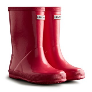 hunter kids 兒童 First Classic 亮面雨靴 KFT5094RGL