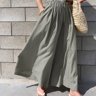ATTERLIC 亞麻棉質寬版長裙褲 14196