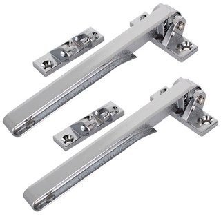 리빙이프 현관문 안전고리 기본형, 크롬, 2개