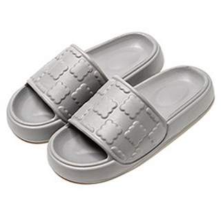 居家製作所 軟Q餅乾拖鞋, 1個, 灰色