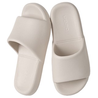 居家製作所 防噪音EVA舒適室內拖鞋, 象牙白, 1個