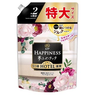 Lenor 蘭諾 日本原裝進口 Happiness 衣物柔軟精 天鵝絨花香補充包, 750ml, 1包