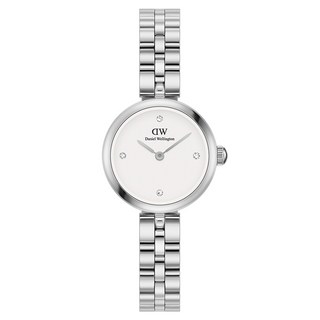Daniel Wellington 女用 ELAN LUMINE 方晶鋯石刻度 金屬手錶 22mm