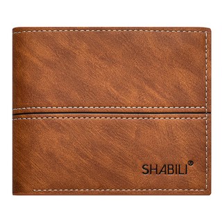 AFECTO 男士撞色縫線短夾