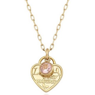 O.S.T 女性 14K包金 Éternel 石心時尚項鍊