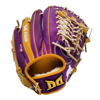 D.David All-Star 型號內野手套 右投用 PA NJH A-S 23, 1個, 黃色 + 紫色
