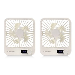 모리츠 BLDC 100단 조절 무선 슬림 데스크팬 선풍기 2p, MO-SK101, 베이지