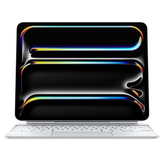 Apple 정품 매직 키보드 iPad Pro(M5 모델)용, 화이트, 한국어