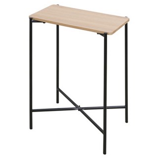 MONOMENT 組裝式原木紋長方形邊桌, 自然色