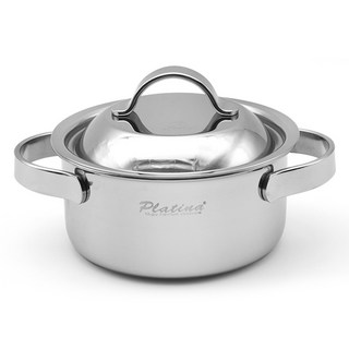 키친플라워 인덕션 뉴 플래티나 프로 미니 양수냄비, 14cm, 혼합색상, 1개