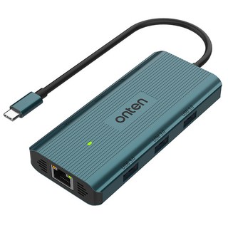 Coms Type-C 多功能擴充塢 USB集線器 Gigabit網路卡 4K HDMI 支援DeX PD100W充電 讀卡機 FW974, 灰色