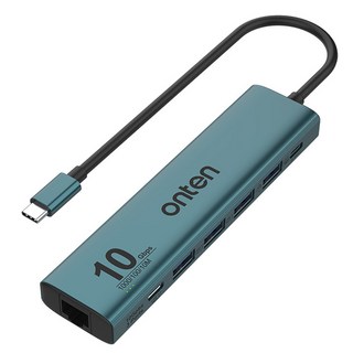 Coms USB Type-C多功能集線器兼外接式Giga LAN網卡 USB 3.2 Gen2 FW976, 混色