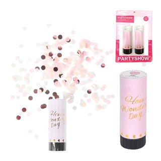 파티쇼 파티꽃가루폭죽 소형 2p, 핑크믹스, 1개