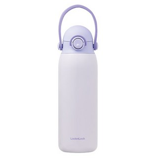 LocknLock 樂扣樂扣 孩童手提把保溫瓶, 紫色, 500ml, 1個