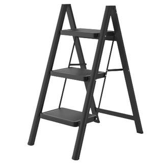 KOKIRI LIVING 家用折疊梯 A11 3階 黑色, 1個