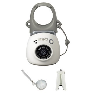 FUJIFILM 富士 instax Pal 相機 乳白色 + 全息鑰匙圈保護殼 + 三角架組合, 1套, 單一商品